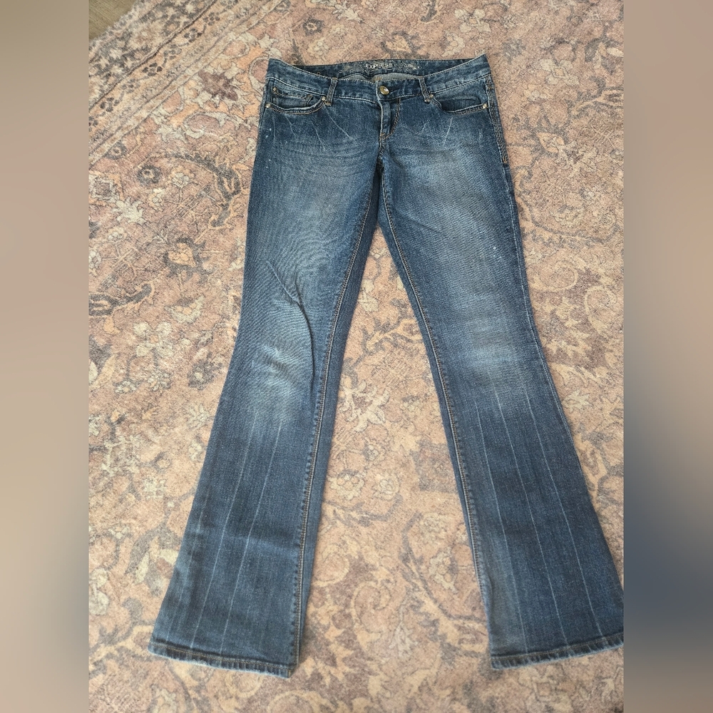 Express Barely Boot Stella Jeans Size 6r